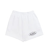 Von Dutch White Vintage Washed Logo Shorts