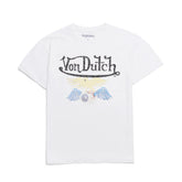 Von Dutch White Vintage Washed Flying Eye Tee