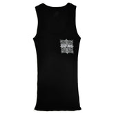 Von Dutch Black & White Classic Chopper Tank Top