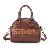 Von Dutch Chopper Cross Bowling Bag - Brown & Cream Orange