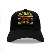 Von Dutch Black & Yellow Motorcyles Patch Trucker Hat