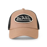 Von Dutch Brown, Off-White & Black Trucker Hat
