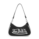 Von Dutch Classic Black & White Shoulder Bag
