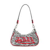 Von Dutch Zebra Print Shoulder Bag