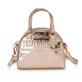 Von Dutch Rose Gold Reflective Bowling Bag