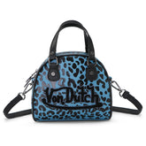 Von Dutch Cheetah Blue Bowling Bag