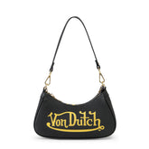 Von Dutch Black & Gold Shoulder Bag