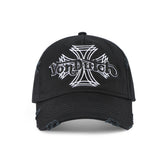 Von Dutch MotoCross Strapback Hat - Black & White