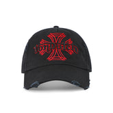 Von Dutch MotoCross Strapback Hat - Black & Red