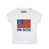 Von Dutch Peace Baby Tee - White