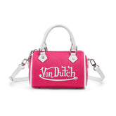 Von Dutch Core Hanna Bag - Hot Pink & White