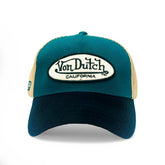 Von Dutch Teal & Black Terry Logo Classic Trucker Hat