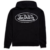 Von Dutch Black French Terry Washed Logo Hoodie