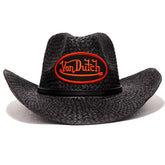 Von Dutch Black & Orange Classic Cowboy Hat