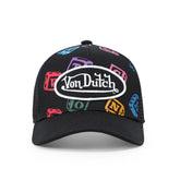 Von Dutch Kids Classic Trucker Hat - Black Blocks