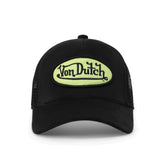 Von Dutch Kids Velvet Trucker Hat - Black & Yellow