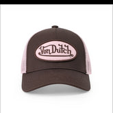 Von Dutch Kids Classic Trucker Hat - Brown & Pink