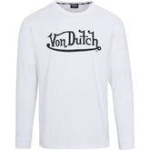 Von Dutch Originals Logo White LS Tee