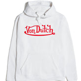 Von Dutch Originals Red on White Hoodie