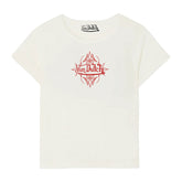 Von Dutch White & Red Mini Distressed Chopper Baby Tee