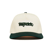 Von Dutch Cream & Green Chopper Snapback Hat