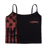 Von Dutch Black & Red Racing Spaghetti Top
