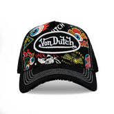 Von Dutch Jax Black Trucker Hat