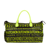 Von Dutch Monogram Black & Yellow Weekender Duffle Bag