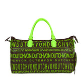 Von Dutch Brown & Lime Weekend Duffle Bag