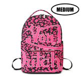 Von Dutch Medium Sized Pink Cheetah Backpack