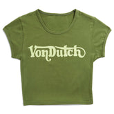Von Dutch Olive Ranch Baby Tee