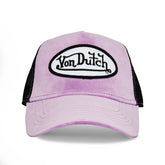 Von Dutch Plum Dust Velvet Trucker Hat