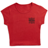 Von Dutch Red & Black Chopper Baby Tee