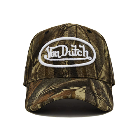 Von Dutch White Tree Camo Strapback Trucker Hat