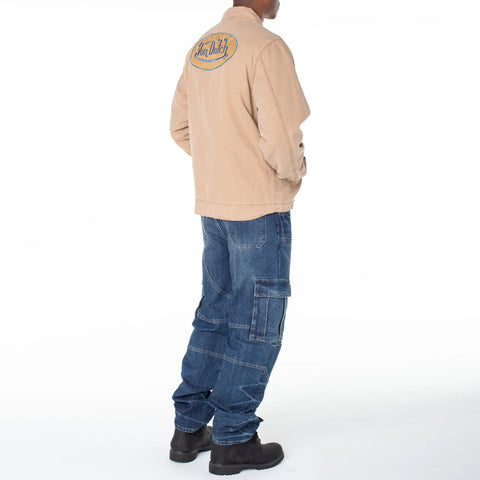 Von Dutch Men's East Lined Quilted Worker Jacket