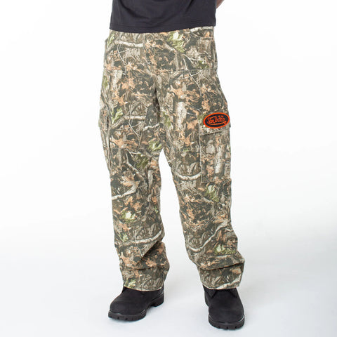 Von Dutch Men's Baggy Straight Double Cargo Hunter Pant