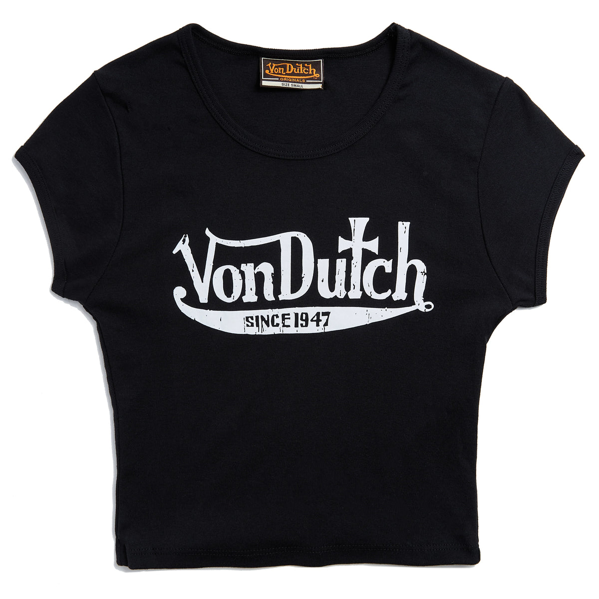 Von Dutch 47 Black & White Baby Tee