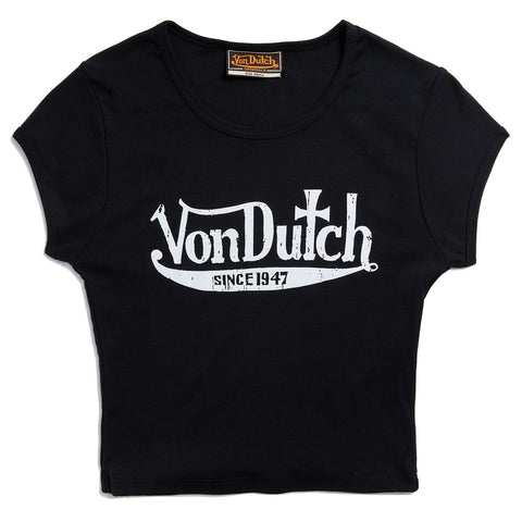 Von Dutch 47 Black & White Baby Tee