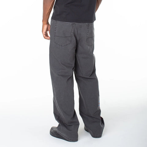 Von Dutch Men's Baggy Contrast Graphic Patch Straight Reaper Pant