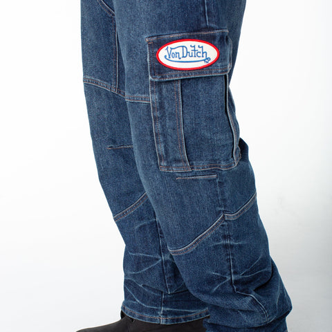 Von Dutch Men's Baggy Straight Cargo Hunter Pant