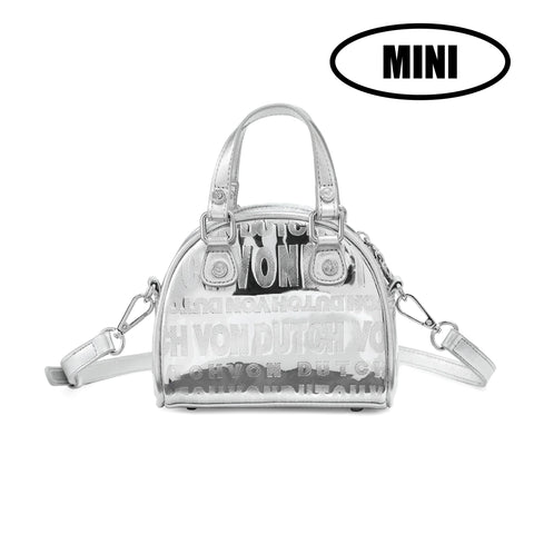 Von Dutch Mini Bowling Bag - Silver Foil Reflective