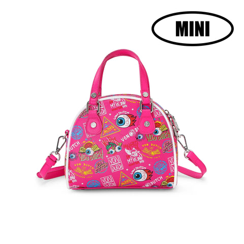 Von Dutch Mini Bowling Bag - Hot Pink Jax