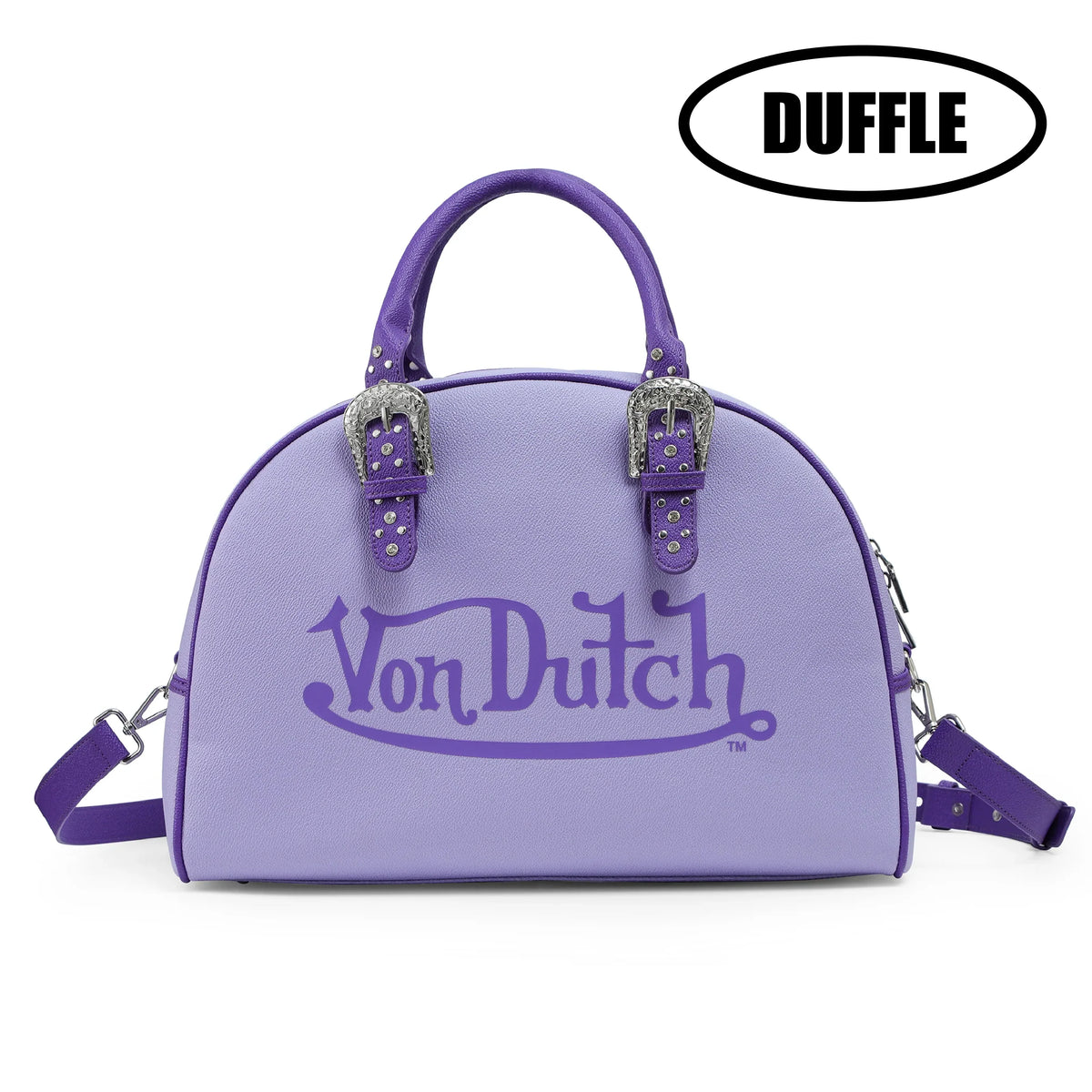 Von Dutch Purple & Lavender Duffle Bowling Bag