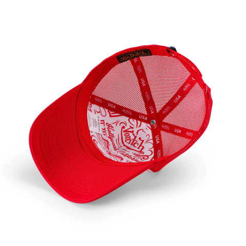 Von Dutch Stars & Stripes Trucker Hat - Red