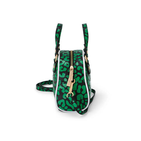 Von Dutch Cheetah Lime Green Bowling Bag