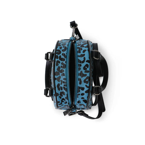Von Dutch Cheetah Blue Bowling Bag