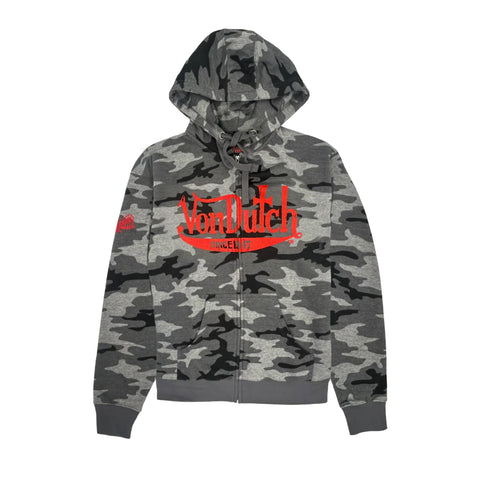 Von Dutch 47' Camo Zip-Up Hoodies