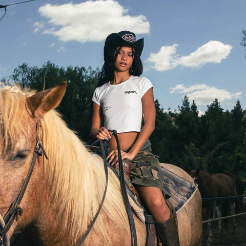 Von Dutch Black & Pink Classic Cowboy Hat