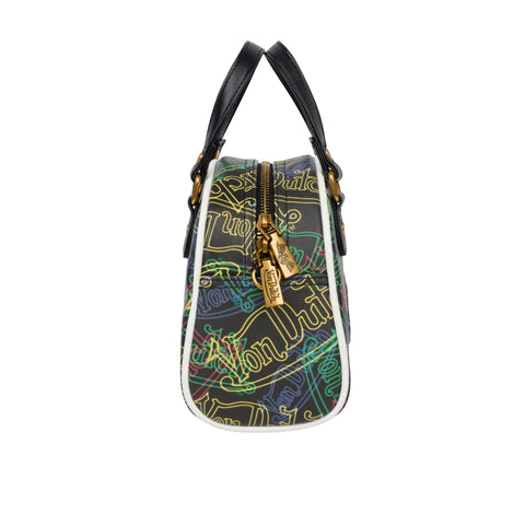 Von Dutch Neon Multi-Logo Bowling Bag