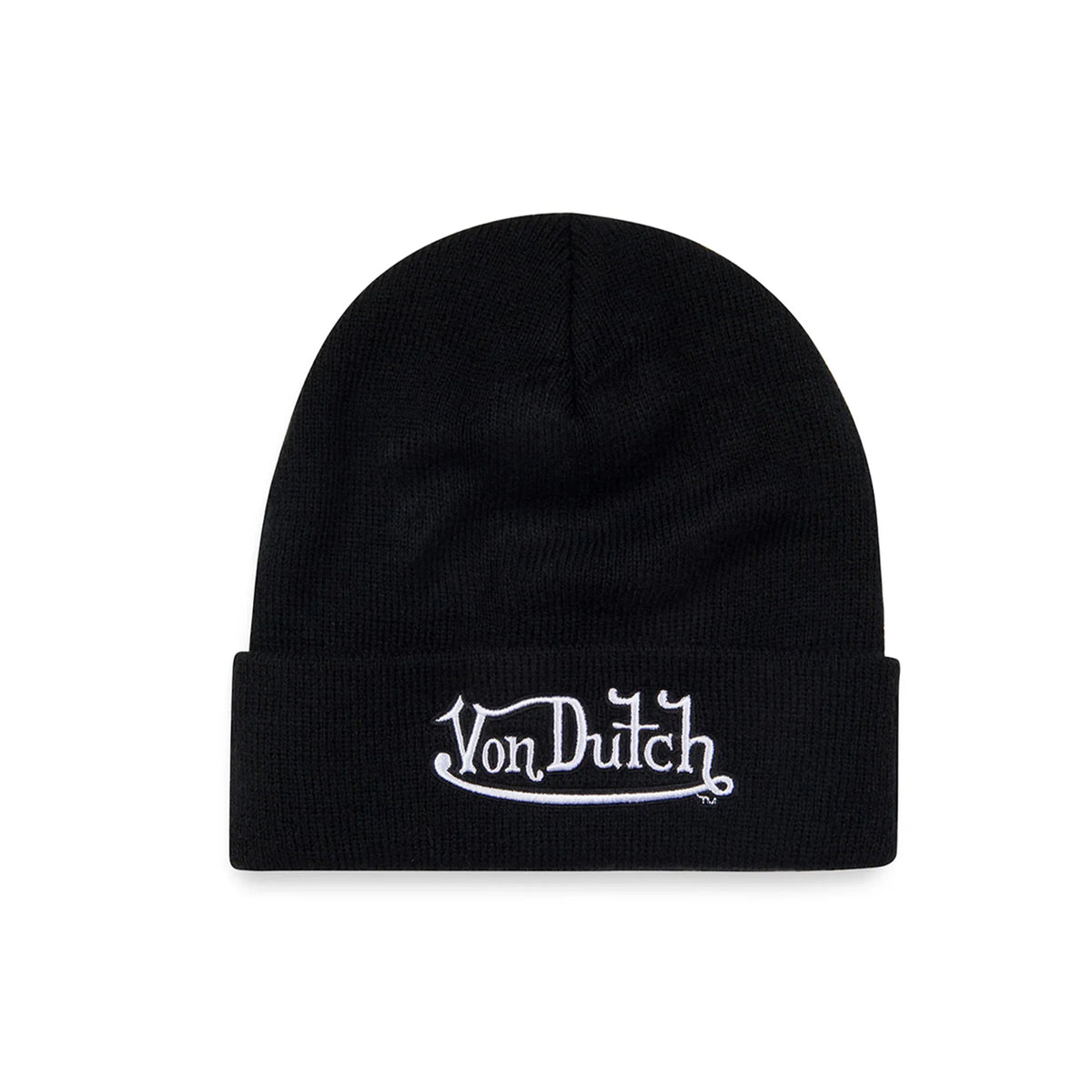 Von Dutch Black Logo Beanie
